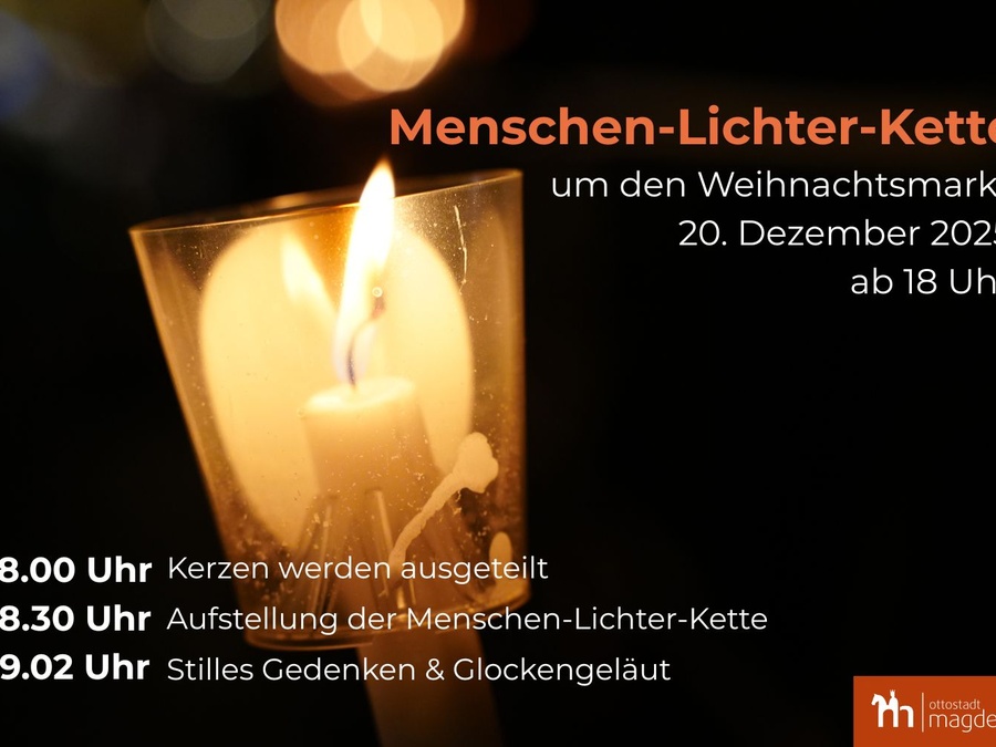 Titelbild: Aufruf zu einer Menschen-Lichter-Kette