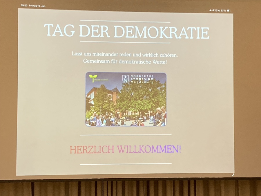 Titelbild: Der 16. Januar - ein Tag der Demokratie am Norbi