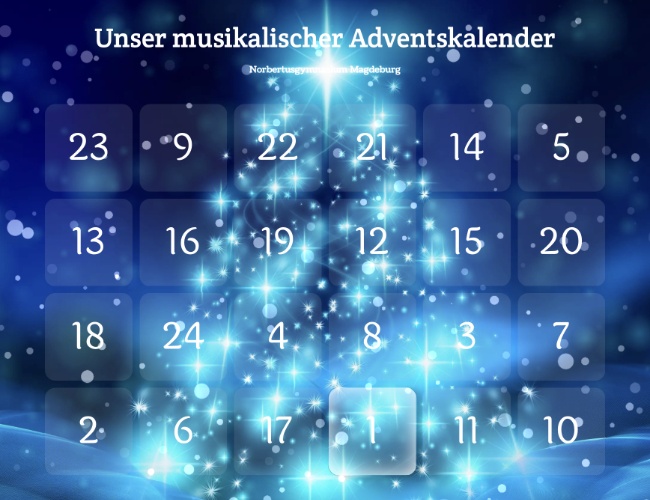 Titelbild: Unser musikalischer Adventskalender ist wieder da !!!